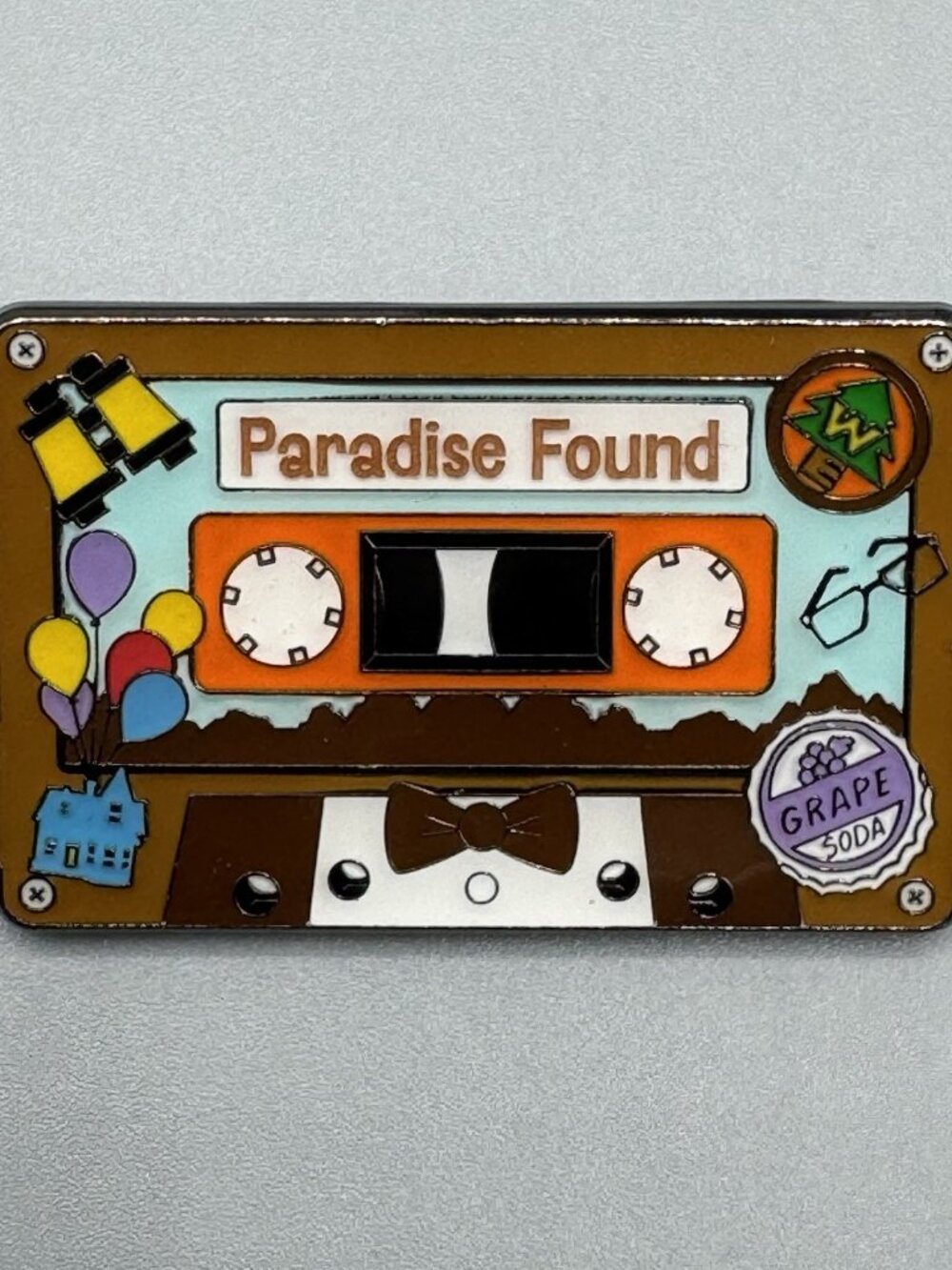 Loungefly Disney Pixar Cassette Blind Pin UP! Paradise Found New Open Box
